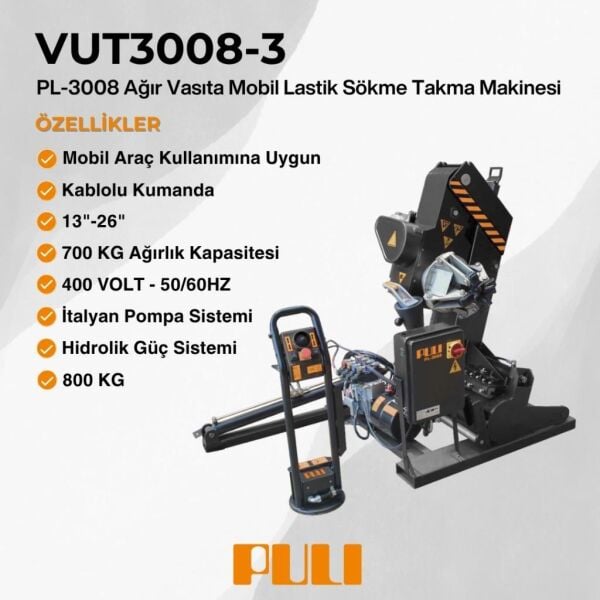 Puli PL-3008 Ağır Vasıta Mobil Sökme Takma 13-26 380V