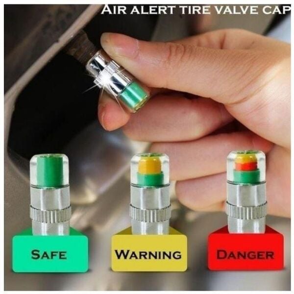 Oto Lastik Basınç Sensörlu Sibop Kapağı-4 Adet Tpvc-23A