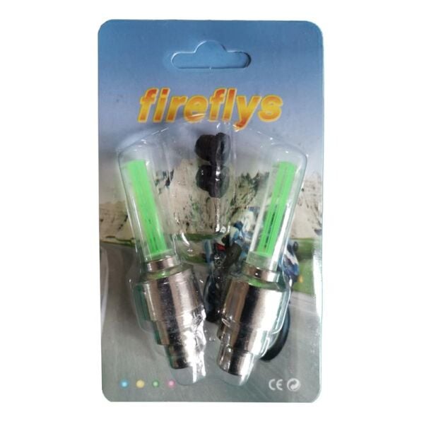 Bisiklet Sibop Kapağı Led Işıklı Lvc-60 Yesıl 2 Lı Set