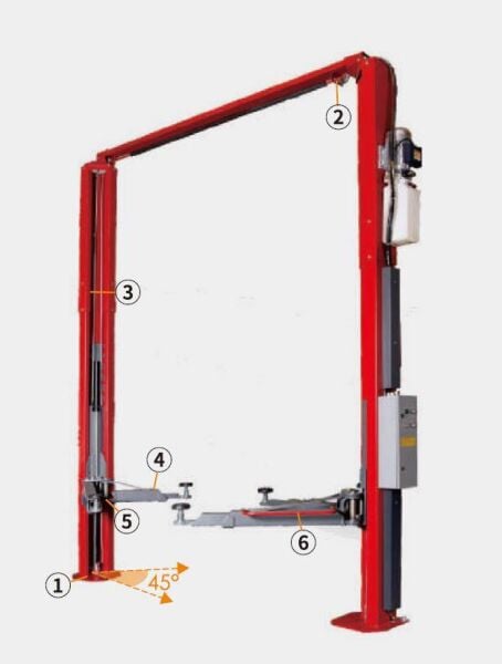 Unite U-T40EF 2 Sütunlu Lift 380V