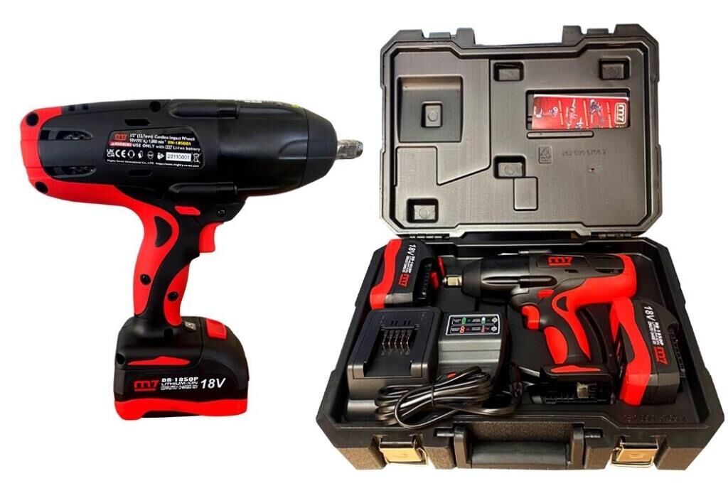 1/2'' Dw-18502A M7 Akülu Bijon Sökme 122 Kg Set 2 Akü+1 Şarj Cihazı)