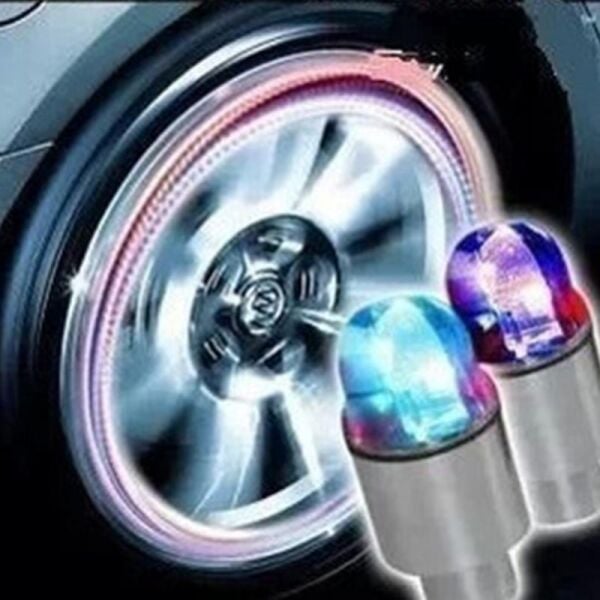 Bisiklet Sibop Kapağı Led İşıklı Lvc-038 Beyaz 2 Li Set