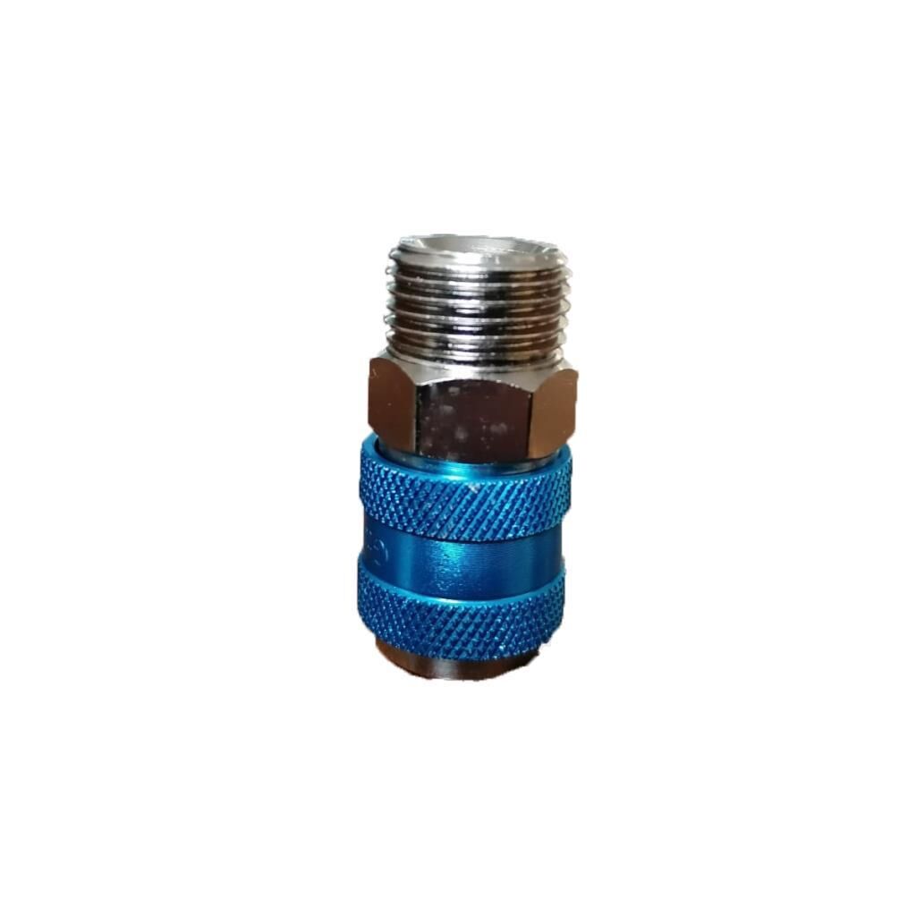 1/2'' Erkek Stoper Bilyalı Mavi Gövde Çekvalf