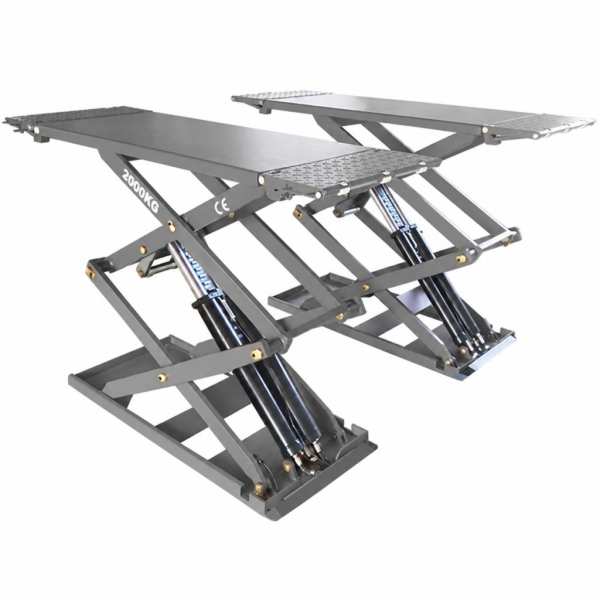 Unite U-B30Y 2 Metre / 3 Ton Makaslı / Havalı Kilit / Kilitli Rampa Lift 380V Gri