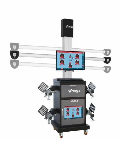 Vega 3D Öndüzen Rot Ayar Makinesi Lift ve Kanal Modeli Çift Ekran 220V G681