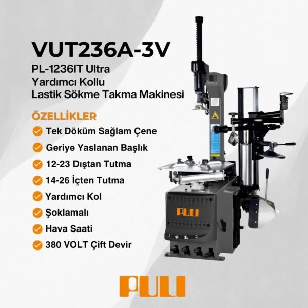 Puli PL-1236IT Lastik Sökme Takma Makinesi 380V