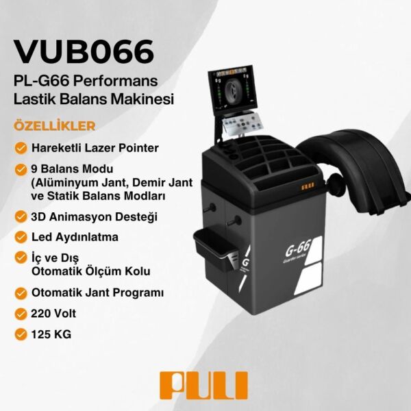 Puli G-66 Sabit Lastik Balans Makinesi 220V